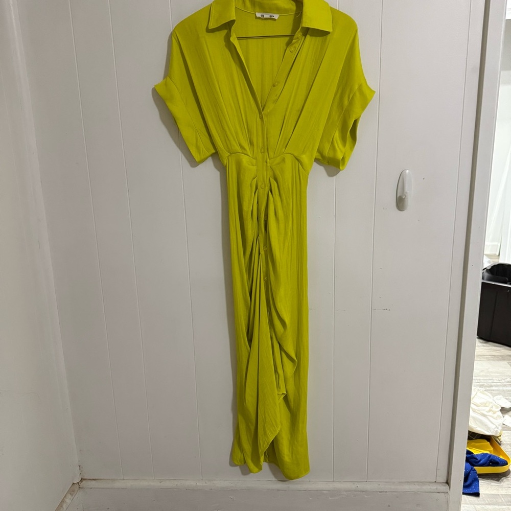 Steve Madden Lime Green Midi Dress
